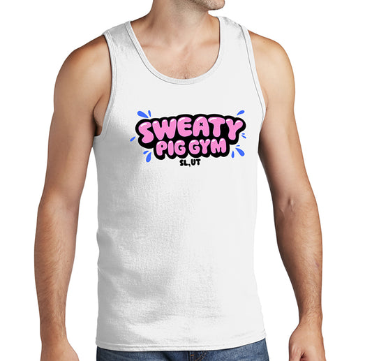 Bubble Gum Tank Top - White